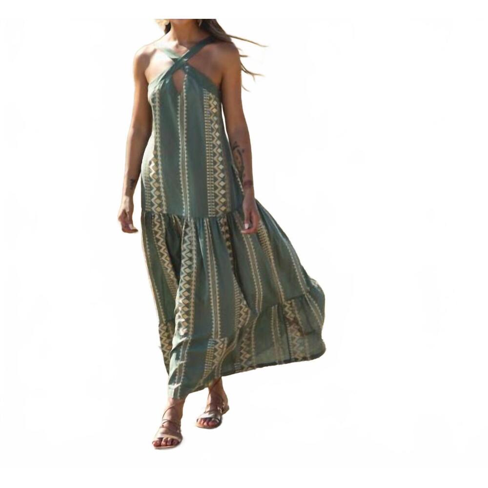 NEW AETHER CONCEPT greek goddess dress in green